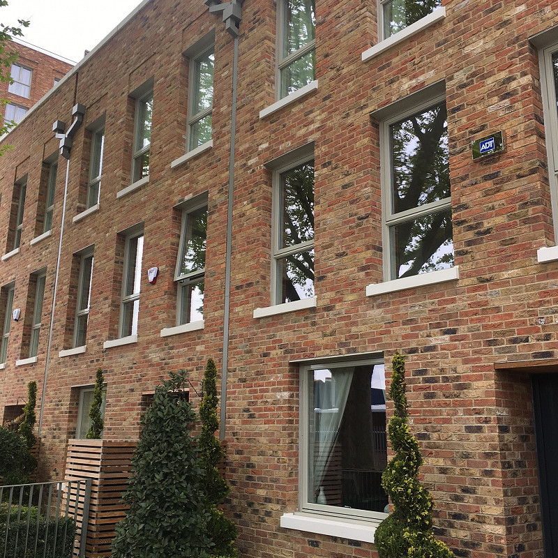 Acton Blend red multi facing brick on a commercial development