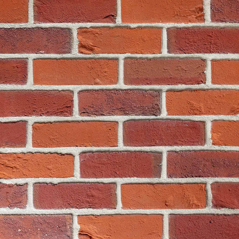 Aldwick Special Reserve Brick panel with light mortar.