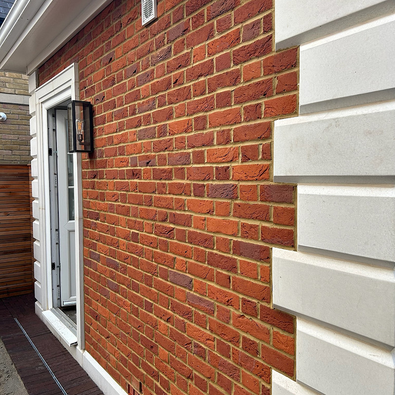 Ashvale Blend Brick with Cast Stone Quoins