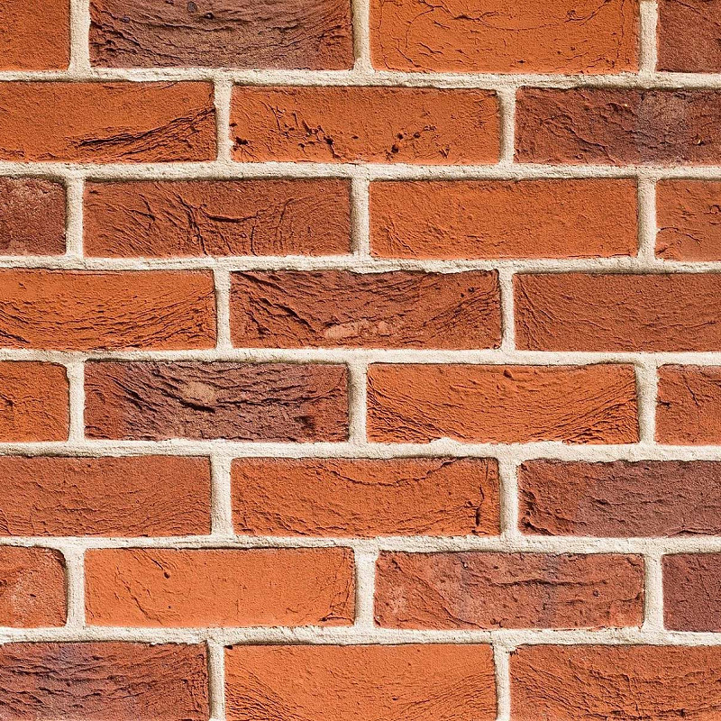TBS Ashvale Blend red brick panel sample.