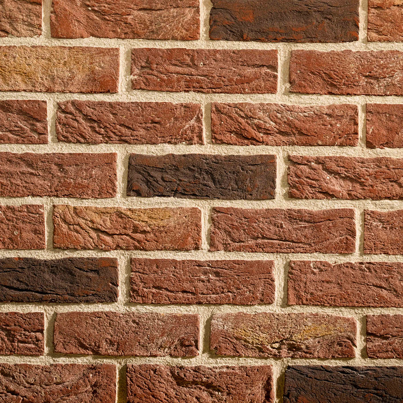 Audley Antique brick panel with a light mortar