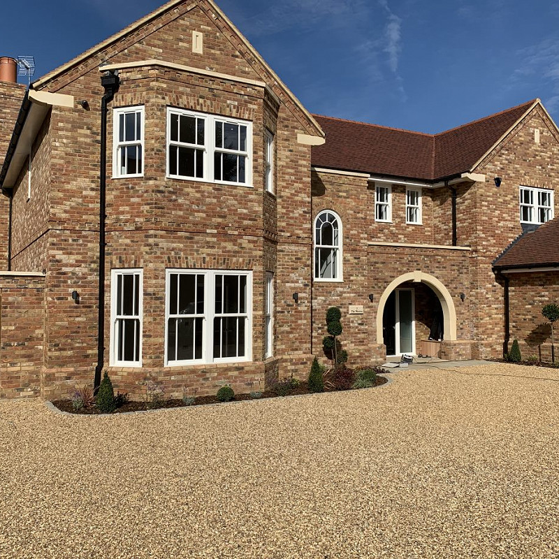 Self build showcasing the Traditional Brick & Stone Birkdale Blend