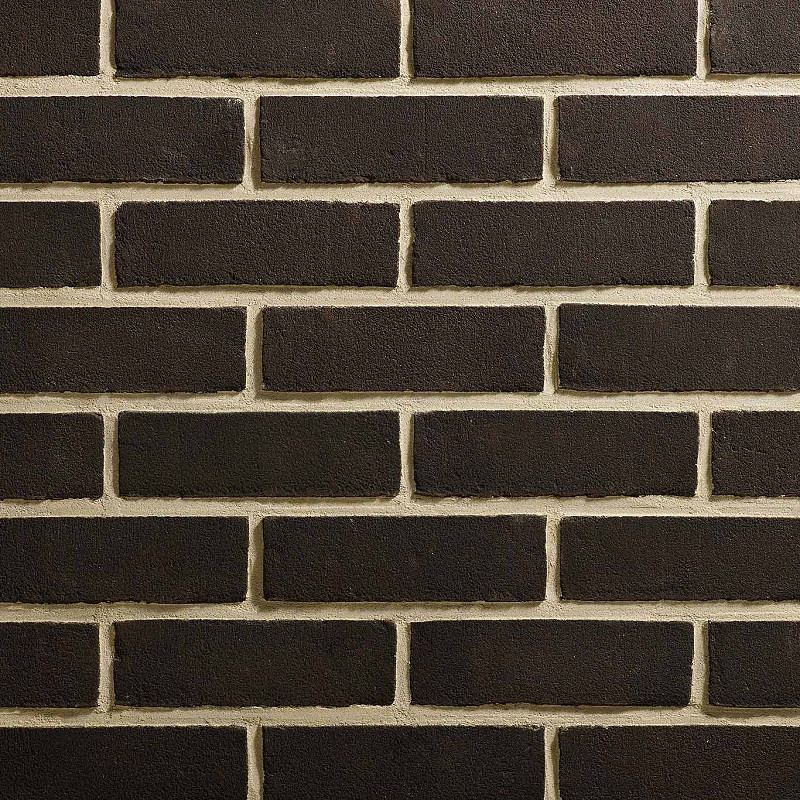 Black Stock smooth facing brick panel.