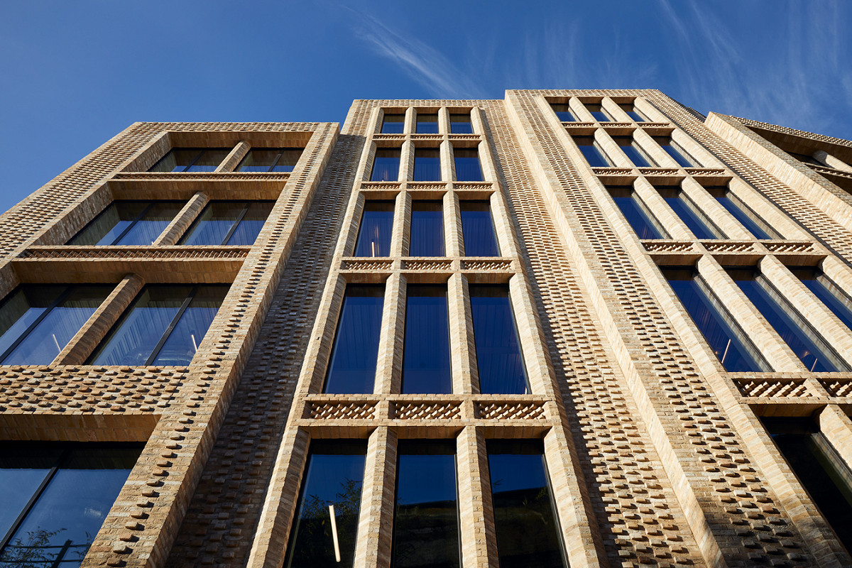 Close-up of the award winning Borough Yards project.