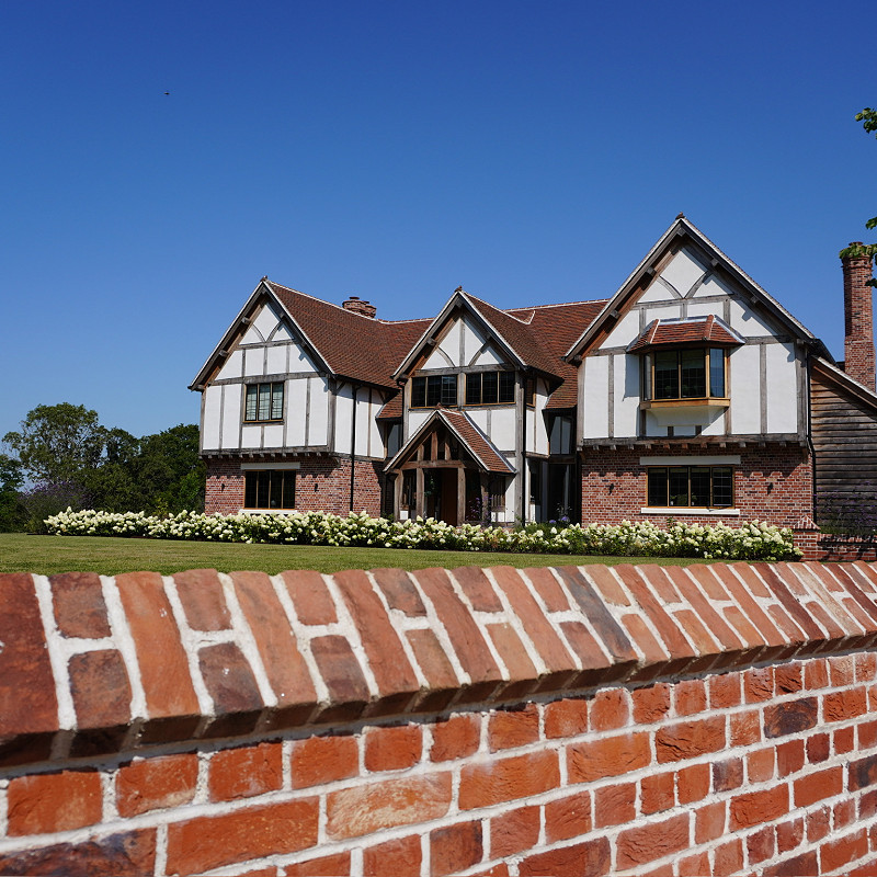 brick plinths.