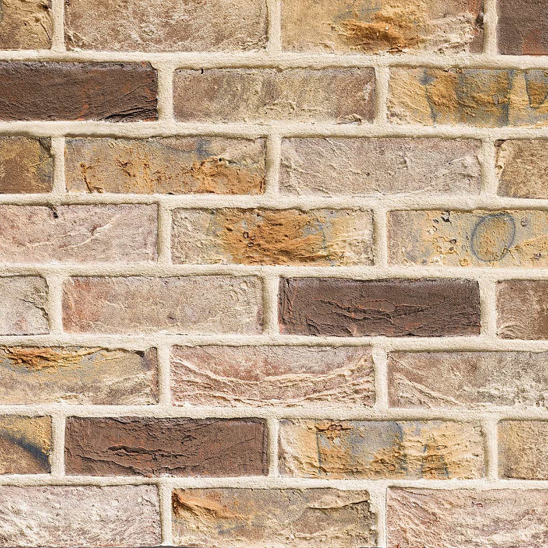 Bruin Geel Bezand brick panel.