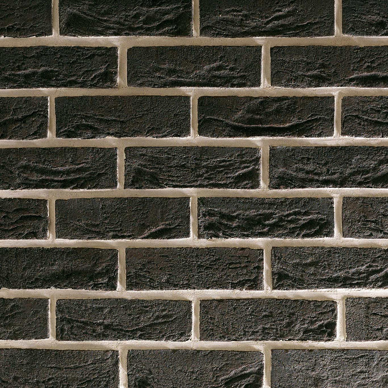 City Black brick featuring a handmade textured face.