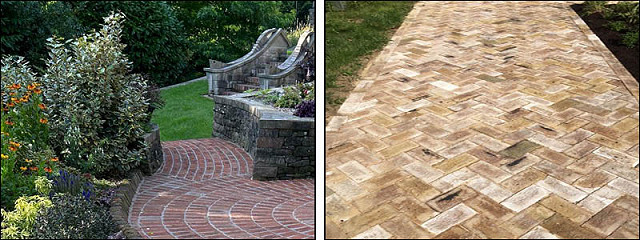 clay paving landscape design ideas.