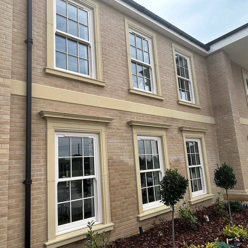 Residential development using the Cromwell Buff brick.
