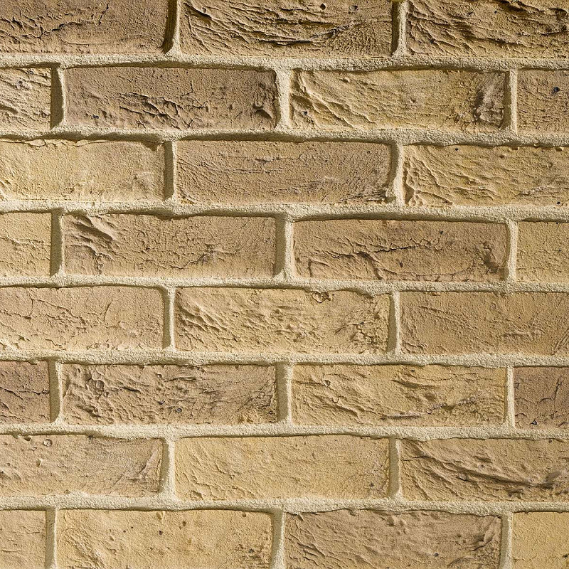 Gonville Cream Multi brick texture.