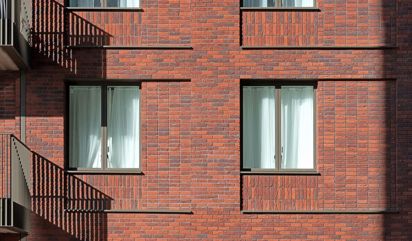Close up of the Autrique brick at the GEQ development.