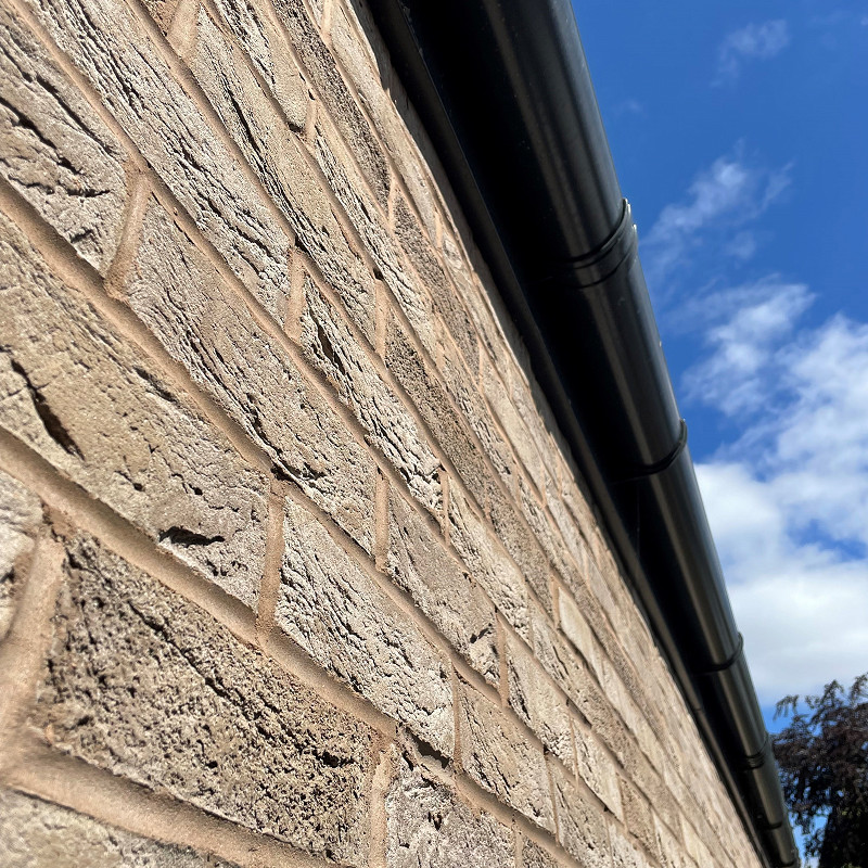 Close up showing the texture of the Normandy Grey brick.