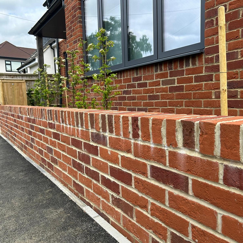 close up of a bespoke brick blend.