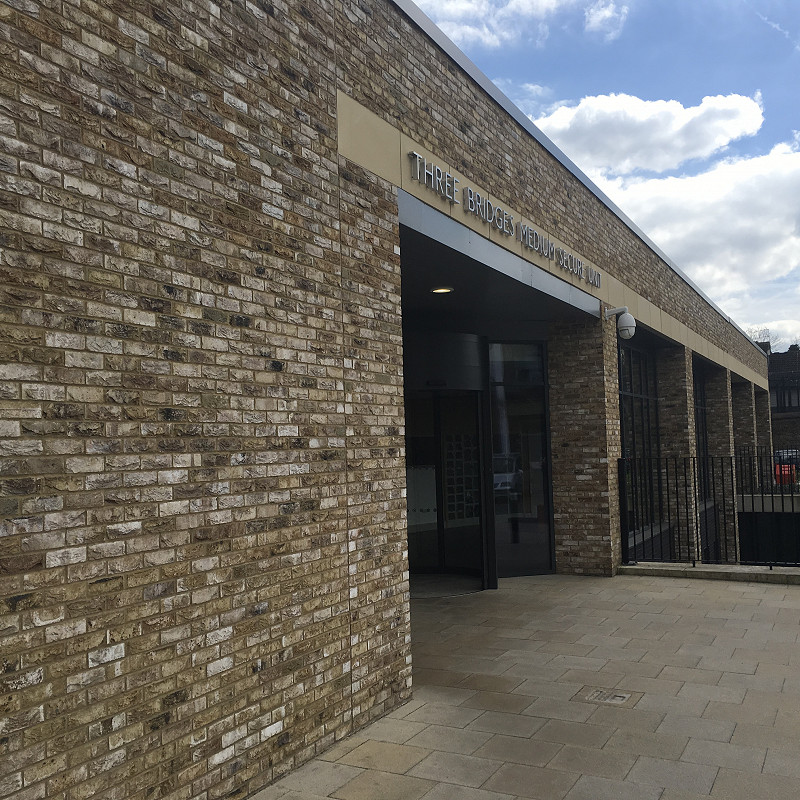 Close up of commercial build using the TBS London Weathered Yellow.
