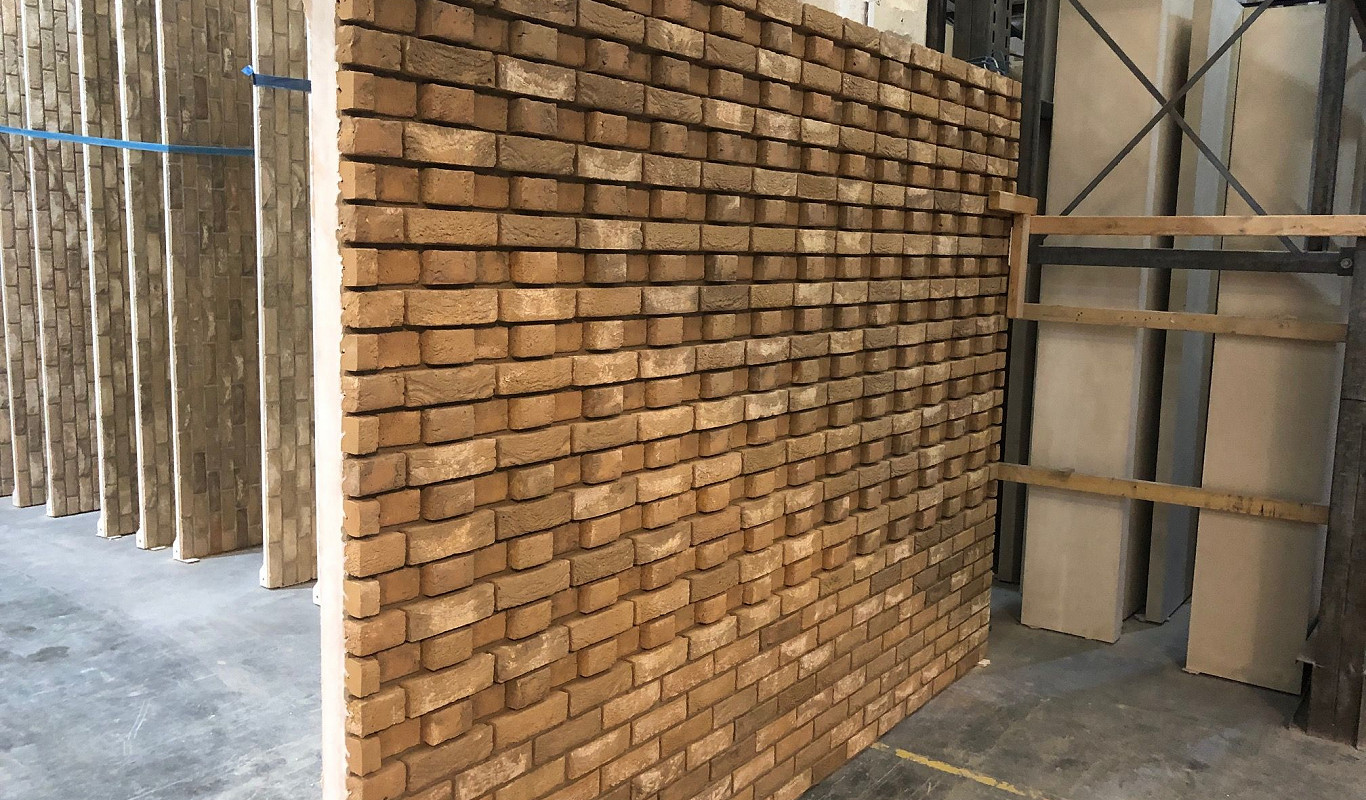 Maranello pre-fabricated brickwork.
