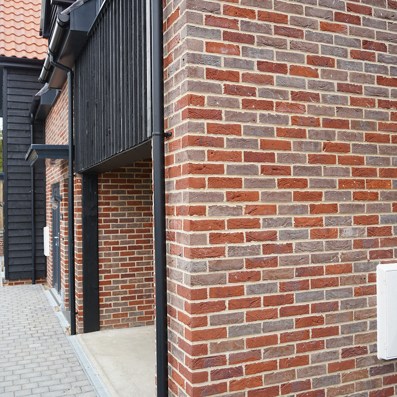 Close up of a specially blended brick.