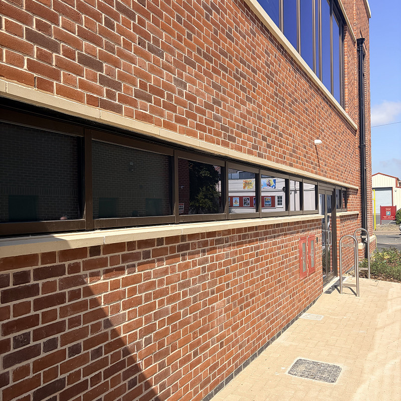 Commercial project showcasing the Moreton Red Multi brick