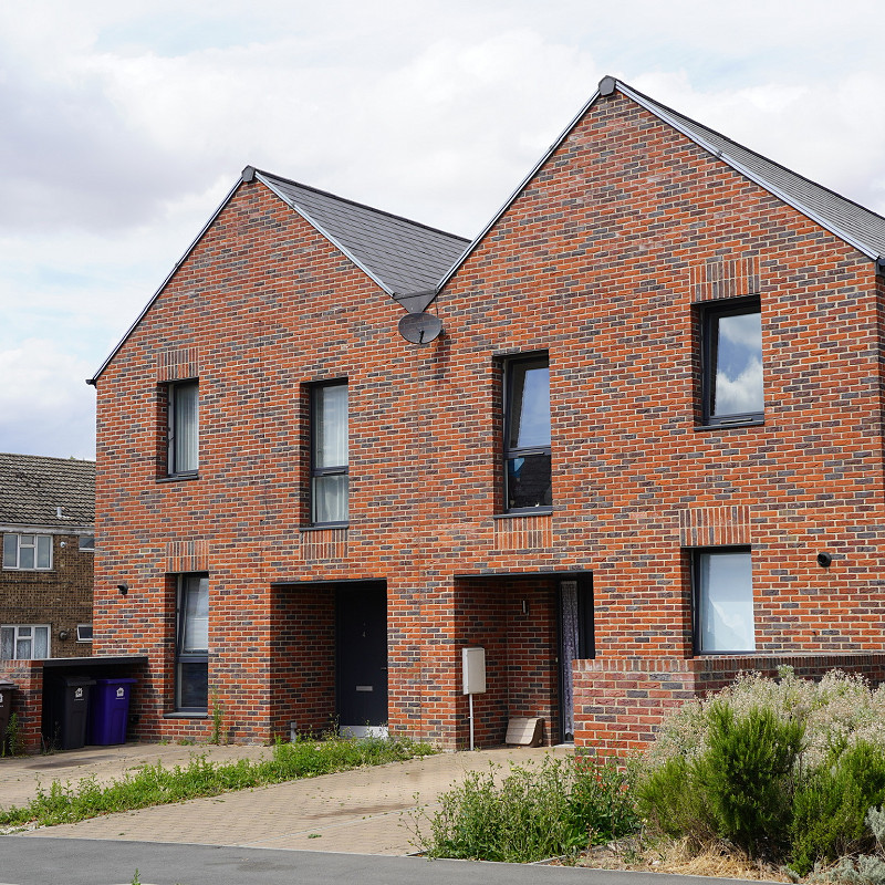 the traitional brick and stone oakfield blend brick.