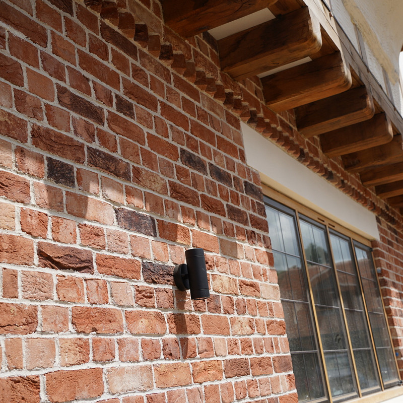 Old Coach House brick featured with cast stone header.