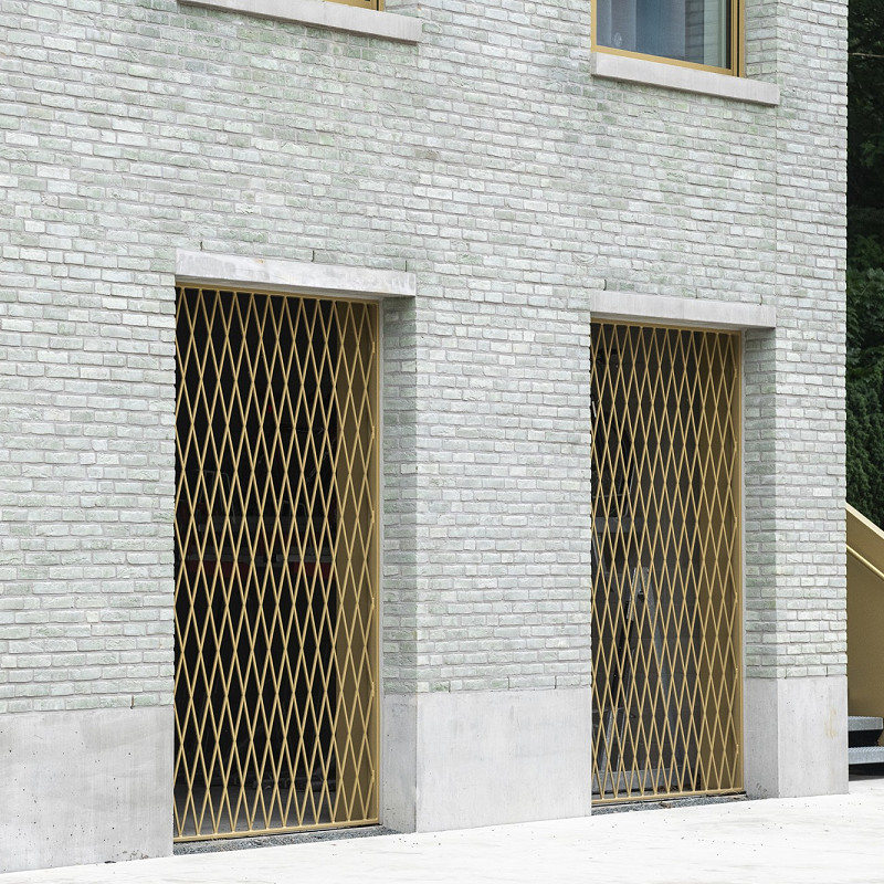 Commercial construction in the Olive Green.