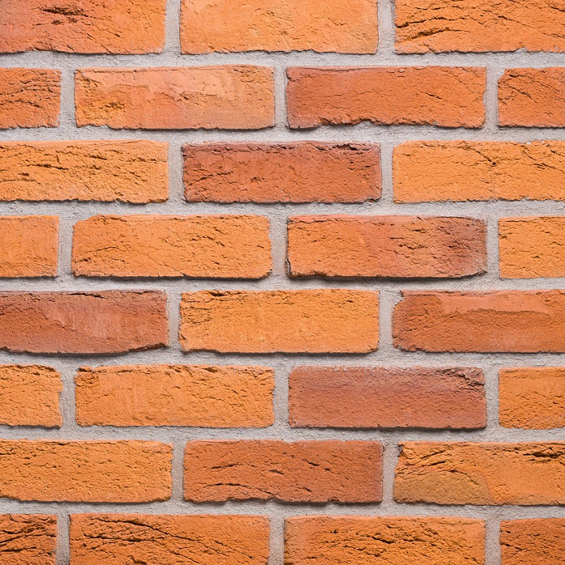 Orange Red Brick Panel