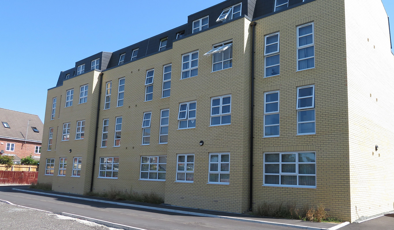 The Endsleigh Centre featuring the Oxford Smooth Cream bricks.