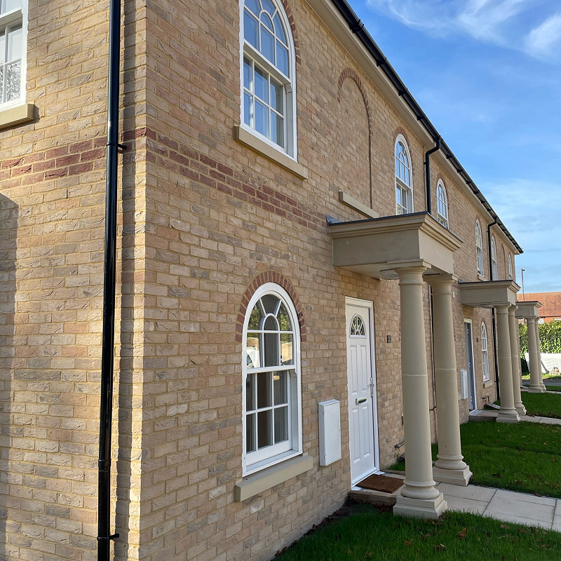 Renovation of an old doctors surgery wiht the Shelford Cream brick.