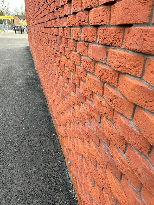 Special Shaped bricks used at Old Trafford Cricket Ground.