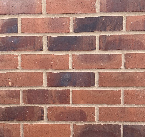 Staunton Russet Mixture Brick Panel Image.