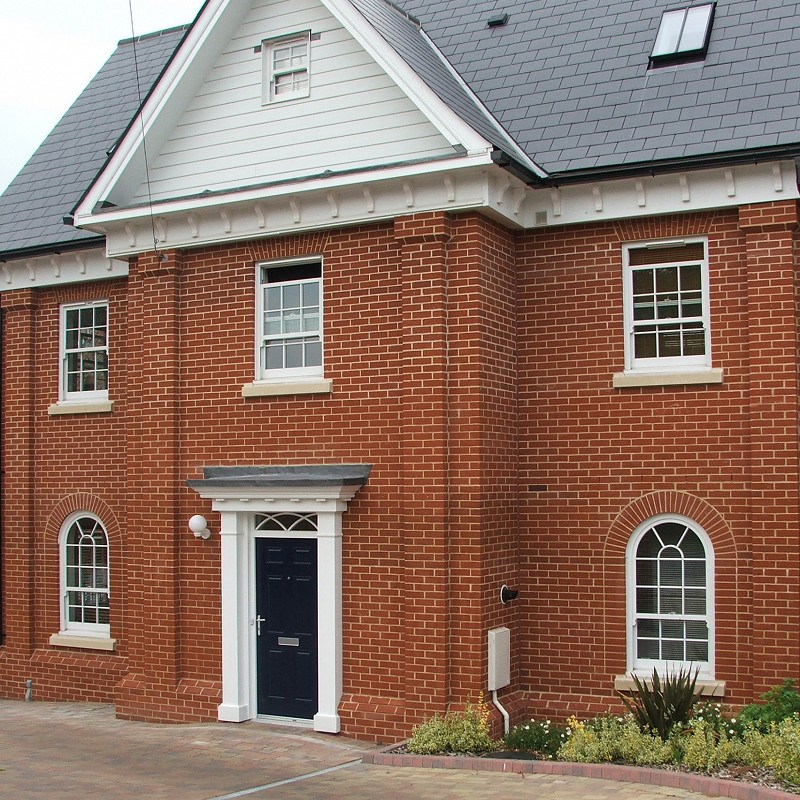 Traditional brick and stone westley red.