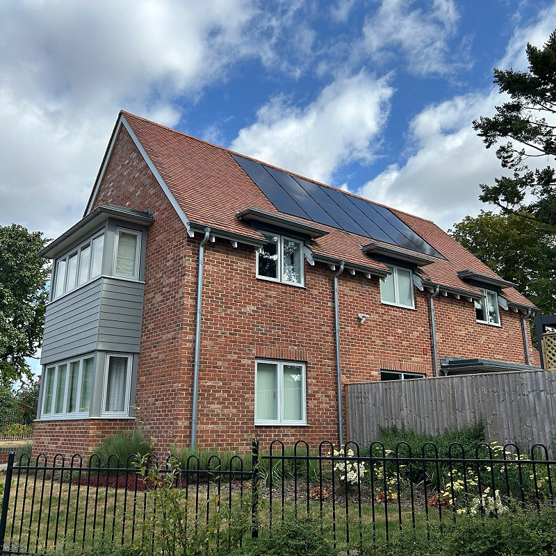 Traditional Brick & Stone Keswick Blend With Solar Panels.