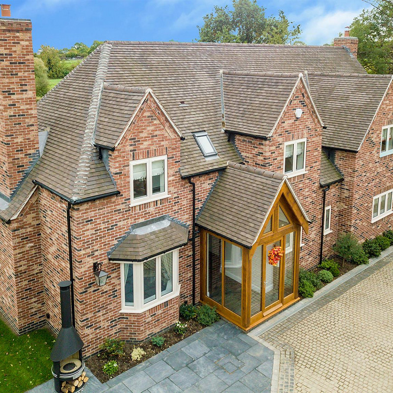 Large new property constructed in the Traditional Red Blend brick.