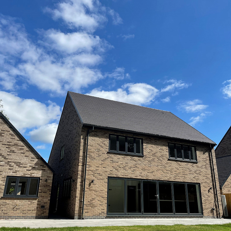 House constructed in the TBS Urban Grey Multi