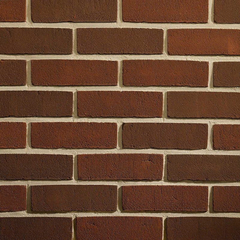 Whitchurch Mixture dark red brick panel.