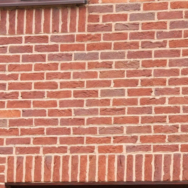 Close up of the Wimbledon Red Mixture Brick.